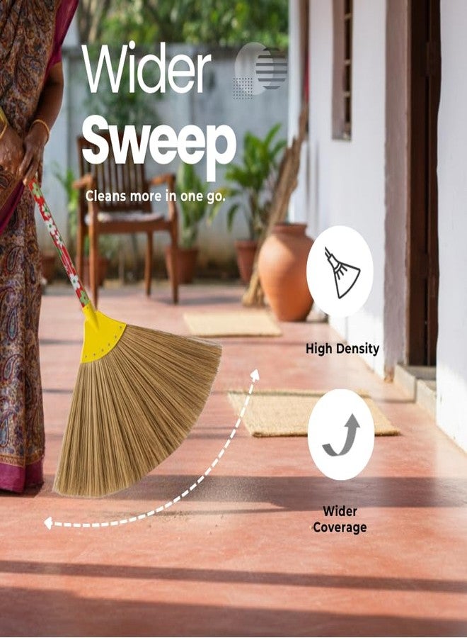 MS DIAMOND Burma Broom, Less Dust, LongHandle Wooden Broomstick Jhadu for Home Cleaning (1) - Image 3